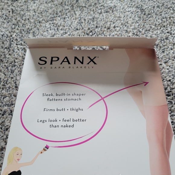 Spanx Sheer Beige Sand Pantyhose Size B NEW - Picture 5 of 6